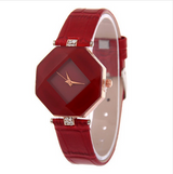 Jewel Gem Cut Black Surface Geometry Wristwatches Offer