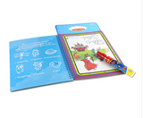 Magic Kids Water Drawing Book with 1 Magic Pen