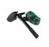 [4 in 1 ] Portable Folding Shovel with Pick Saw Compass