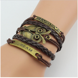 Unisex Jewelry Leather Double Infinite Multi-Layer Bracelets Offer