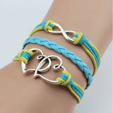 Unisex Jewelry Leather Double Infinite Multi-Layer Bracelets Offer
