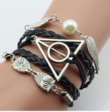 Unisex Jewelry Leather Double Infinite Multi-Layer Bracelets Offer