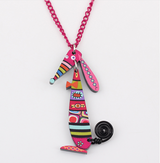 Dog Necklace Acrylic Pendant