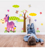 Cartoon Animal Forest Wall Stickers Decals for Nursery and Kids Room Offer