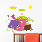 Cartoon Animal Forest Wall Stickers Decals for Nursery and Kids Room Offer