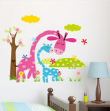 Cartoon Animal Forest Wall Stickers Decals for Nursery and Kids Room Offer