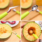 Multi Function Stainless Steel Fruit Baller Carving Knife Ice Cream Scoop Spoon