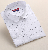Dioufond  Fashion Polka Dot  Blouse Long Sleeve Shirt Women Blouses Cotton Women Shirts Red Blue Dot Top Blusas Women Tops