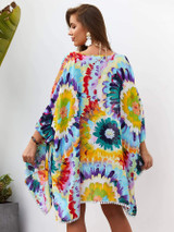 Tie Dye Open Front Kimono