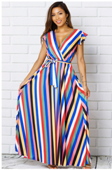 Candy Cane Maxi Dress