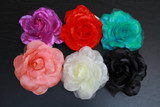Chiffon Rose Hair Clip