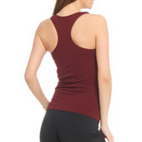 Seamless Ribbed Racerback Sports Tank Top Blouse Yoga Activewear Cami