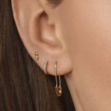 Safety Pin Studs Earrings