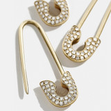 Safety Pin Studs Earrings