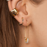 Safety Pin Studs Earrings