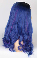 Long blue hair wig