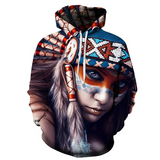 Native American Girl Hoodie
