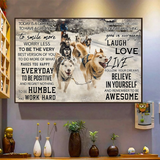 Sled Dog Today Is A Good Day Poster