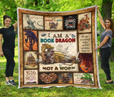 I Am A Book Dragon Quilt