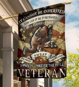 Forever The Title Veteran Flag
