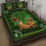 Dachshund Dogs Shamrock Bedding Set
