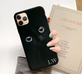 Customized Personalized Black Cat Face Phone Case