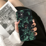 Cat in Leaves Phone Case