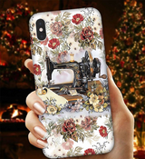 Love Sewing & Quilting Floral Vintage Phone Case