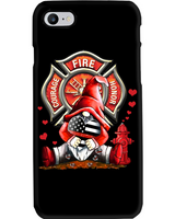 Firefighter Gnomie Valentine Phone Case