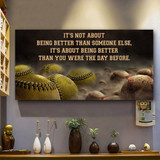 Love Softball Baseball Meaningful Quote Gift Poster