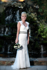 Straps Cheap Wedding Gown,Sheath Keyhole Back Sleeveless Appliques Wedding Dress W138