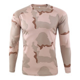 Men's Long Sleeve  Outdoor Camouflage T-shirt
