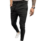 Men Muti-color Plaid Casual Pants