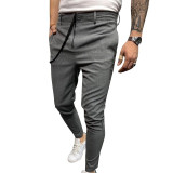 Men Muti-color Plaid Casual Pants