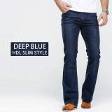 Mens Slim Fit Blue and Black jeans pants