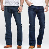 Mens Slim Fit Blue and Black jeans pants