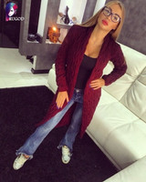 Knitted Crochet Cardigan Sweater