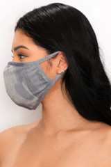 Camouflage Facemask with Filter Pocket and Filter