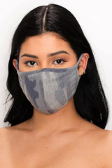 Camouflage Facemask with Filter Pocket and Filter