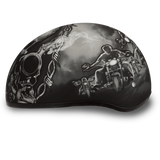 D.O.T Skull Guns Cap Helmet