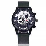 Quartz "See Thru Skull" Mens Watch