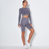 Seamless High Waist Cycling Short and Top Set