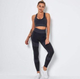 Seamless High Waist Compression Leggings and Top Set