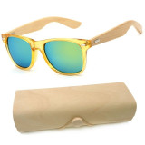 Personalized Engraved Bamboo Sunglasses Wood Custom Sunglasses With Case Box Wedding Gift Favors Groomsmen Bridal Party Gift