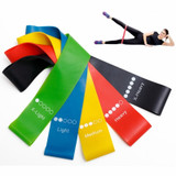 5Pcs/Set Yoga Resistance Rubber Bands Fitness Equipment 0.35mm-1.1mm Pilates Sport Training Workout Elastic Bands