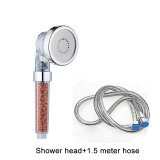 VIP Link 3 Function Adjustable Jetting Shower Head Bathroom High Pressure Water Handheld Saving Filter SPA Shower Heads With Box