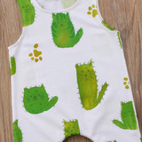 Cheeky Cactus Kitty Romper