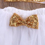 Gold And Sparkly Baby Outfit