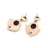 Bohemian Marbled Stone Drop Earrings