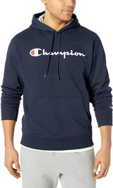 Champion Men's Graphic Powerblend Fleece Hoodie Script Sweatshirt